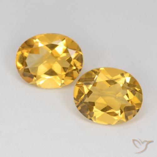 6.11ctw 天然 金色 黄水晶, 椭圆形, VS
