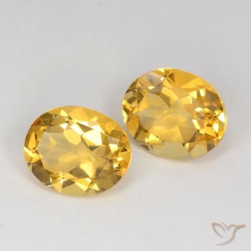 6.29克拉天然黄水晶，椭圆形，VS