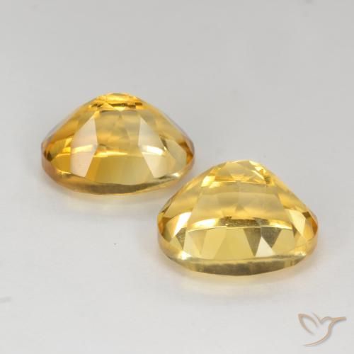 7.87克拉天然黄水晶，椭圆形，VS