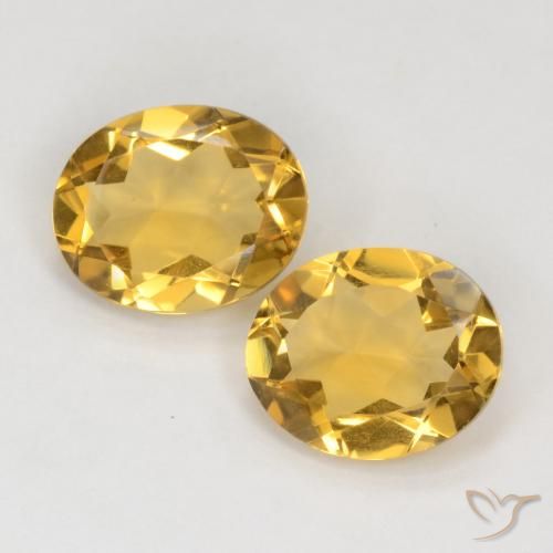5.70ctw 天然 中金 黄水晶, 椭圆形, VS
