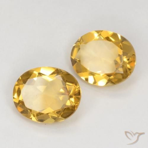 5.70克拉天然黄水晶，椭圆形，VS