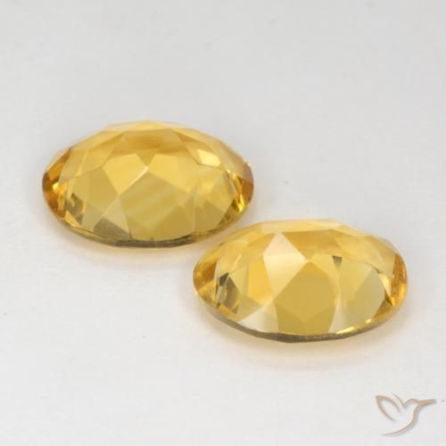 5.70克拉天然黄水晶，椭圆形，VS
