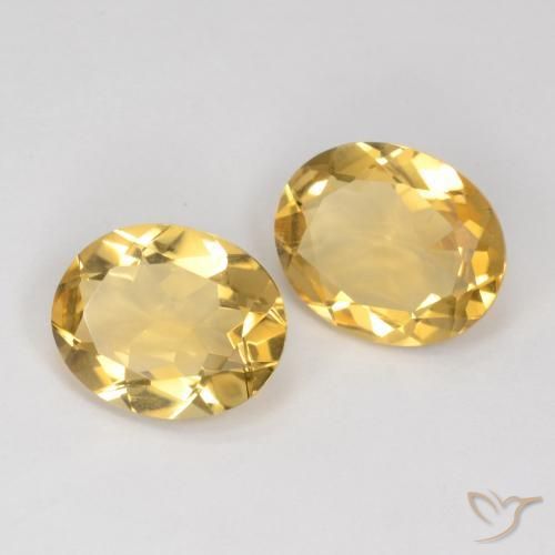 5.41克拉天然黄水晶，椭圆形，VS