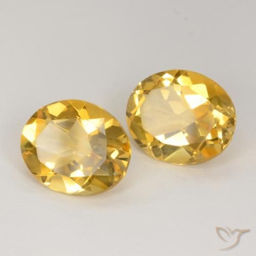 5.71克拉天然黄水晶，椭圆形，VS