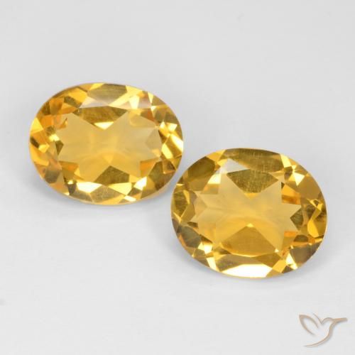 6.10ctw 天然 金色 黄水晶, 椭圆形, VS