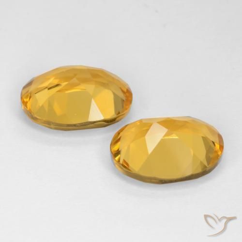 6.10克拉天然黄水晶，椭圆形，VS