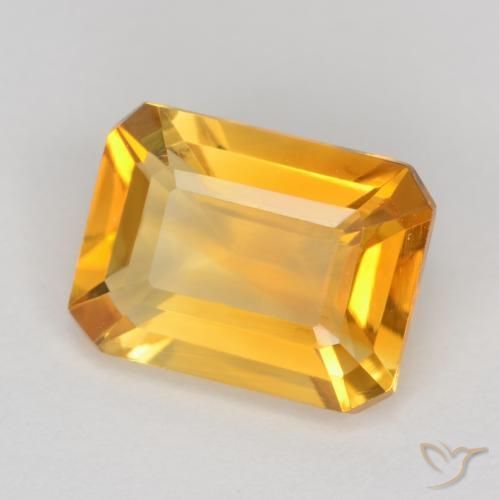 1.45克拉天然黄水晶，八边形，VS