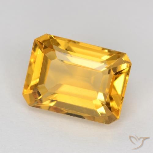 1.67克拉天然黄水晶，八边形，VS