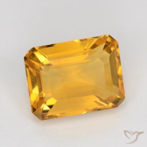 1.65克拉天然黄水晶，八边形，VS