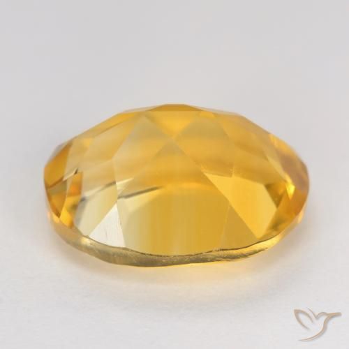 3.49克拉天然黄水晶，椭圆形，VVS-VS