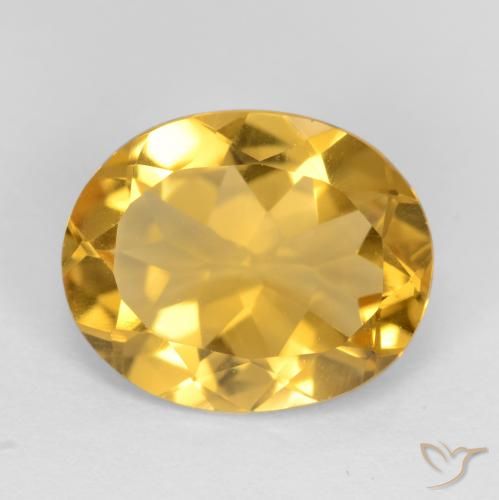 2.79ct 天然 深金 黄水晶, 椭圆形, VVS-VS