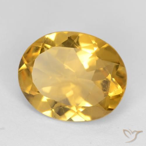 2.79克拉天然黄水晶，椭圆形，VVS-VS