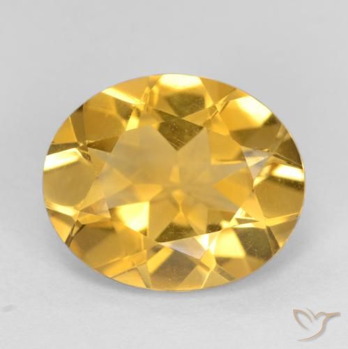 3.06ct 天然 中金 黄水晶, 椭圆形, VVS-VS