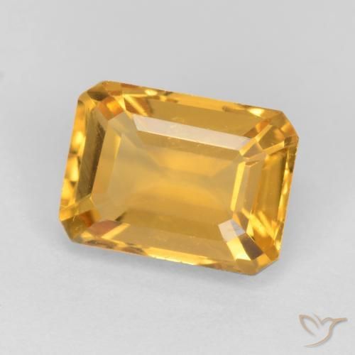 1.58克拉天然黄水晶，八边形，VVS-VS