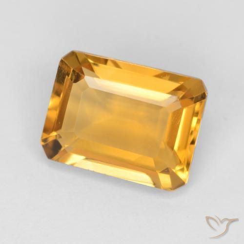 1.43克拉天然黄水晶，八边形，VVS-VS