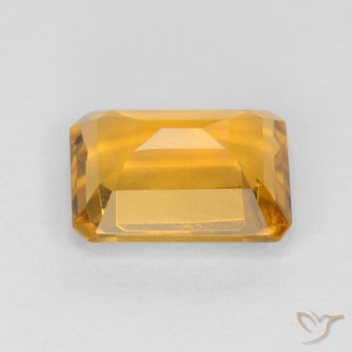 1.43克拉天然黄水晶，八边形，VVS-VS