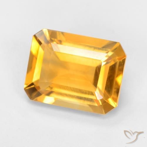 1.58克拉天然黄水晶，八边形，VVS-VS