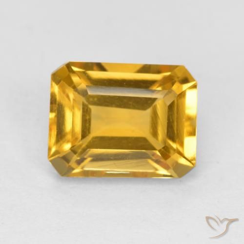 1.62ct 天然 金色 黄水晶, 祖母绿式切割, VVS-VS