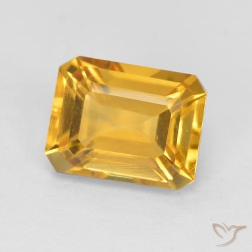 1.62克拉天然黄水晶，八边形，VVS-VS