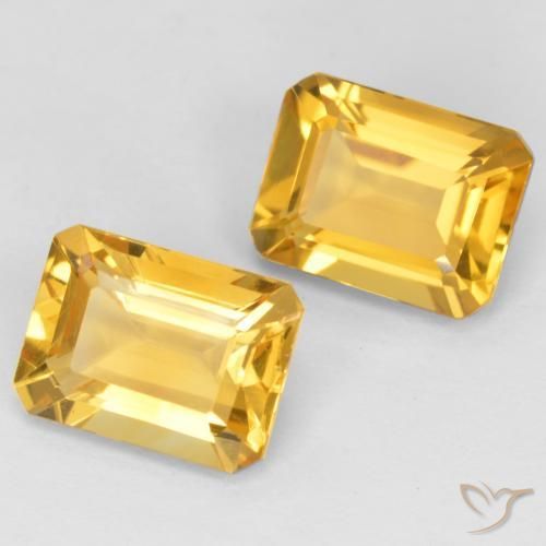 3.09克拉天然黄水晶，八边形，VVS-VS