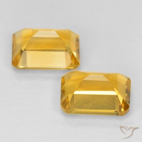 3.09克拉天然黄水晶，八边形，VVS-VS