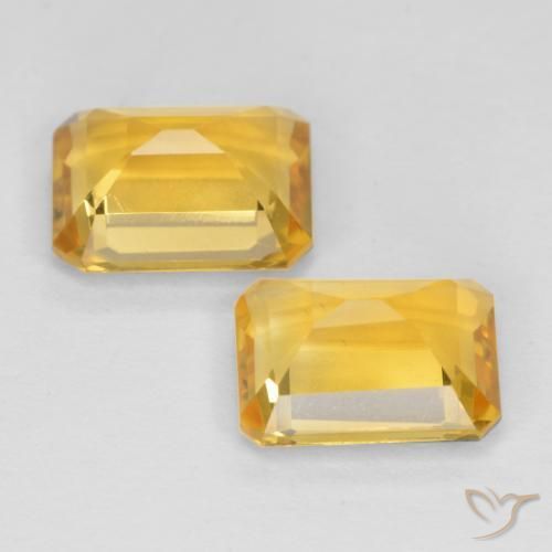 2.83克拉天然黄水晶，八边形，VS