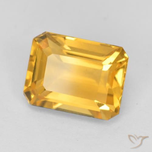 1.73克拉天然黄水晶，八边形，VS