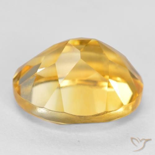 3.71克拉天然黄水晶，椭圆形，VS