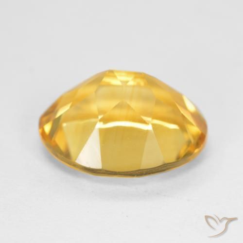 3.38克拉天然黄水晶，椭圆形，VS