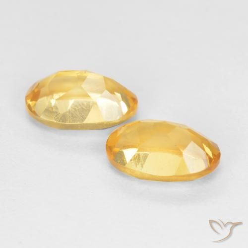 0.85克拉天然黄水晶，椭圆形，VS