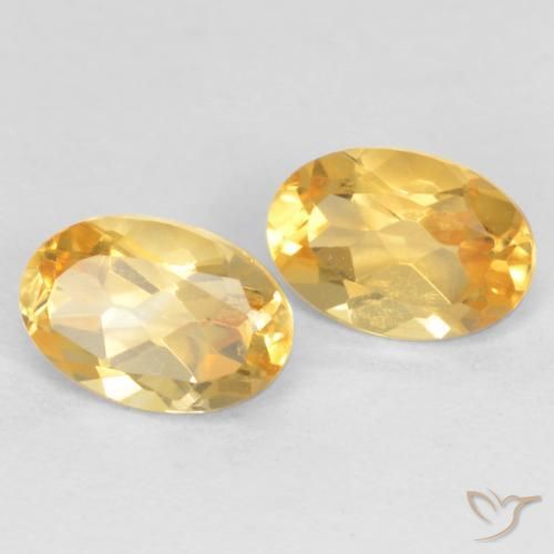 0.83克拉天然黄水晶，椭圆形，VVS-VS