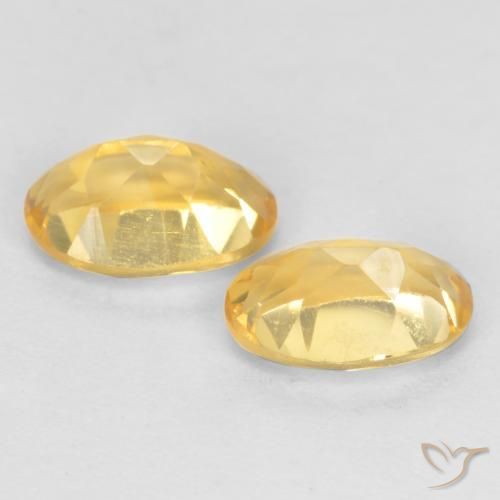 0.83克拉天然黄水晶，椭圆形，VVS-VS