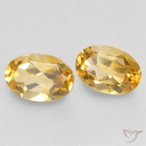 0.83克拉天然黄水晶，椭圆形，VVS-VS