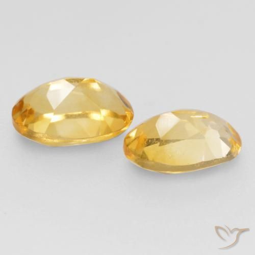 0.83克拉天然黄水晶，椭圆形，VVS-VS