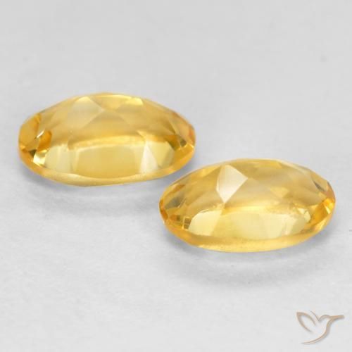 0.83克拉天然黄水晶，椭圆形，VS