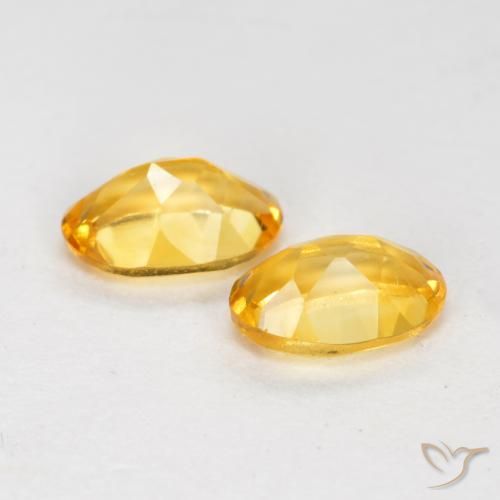 0.81克拉天然黄水晶，椭圆形，VS