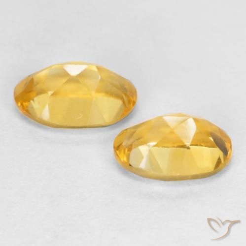 0.82克拉天然黄水晶，椭圆形，VS