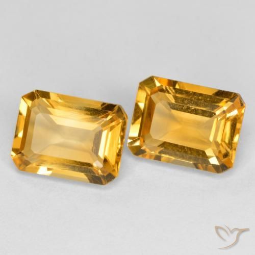 2.85克拉天然黄水晶，八边形，VS