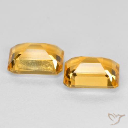 2.85克拉天然黄水晶，八边形，VS