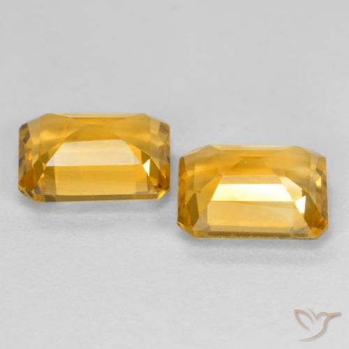 2.94克拉天然黄水晶，八边形，VS