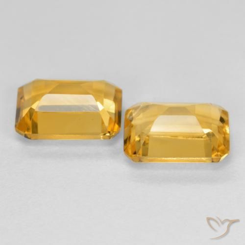 2.84克拉天然黄水晶，八边形，VS