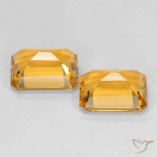 3.07克拉天然黄水晶，八边形，VS