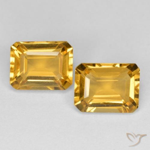 3.02克拉天然黄水晶，八边形，VS