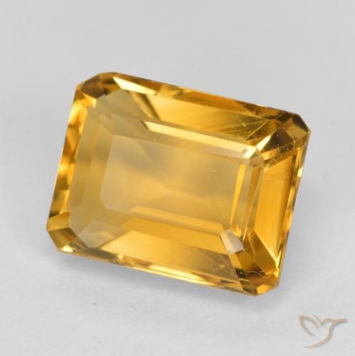 1.63克拉天然黄水晶，八边形，VS