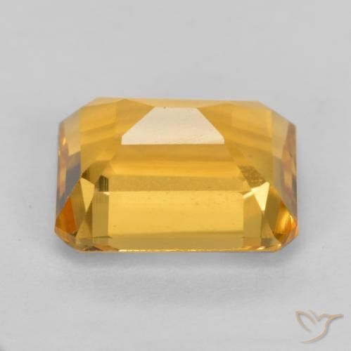 1.66克拉天然黄水晶，八边形，VS