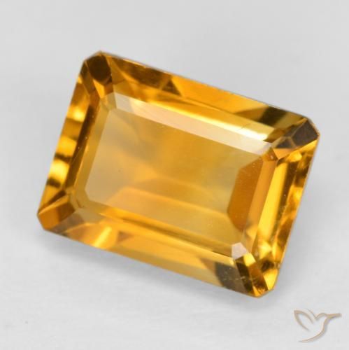 1.67克拉天然黄水晶，八边形，VS
