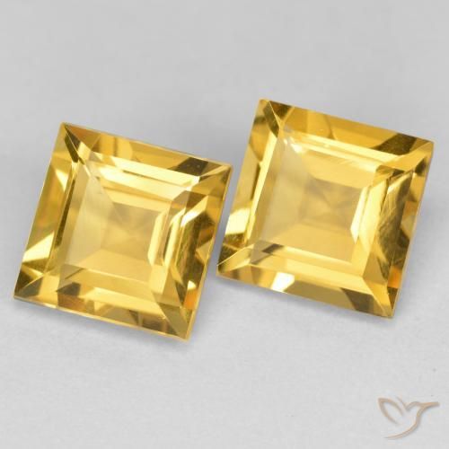 2.99克拉天然黄水晶，正方形，VS