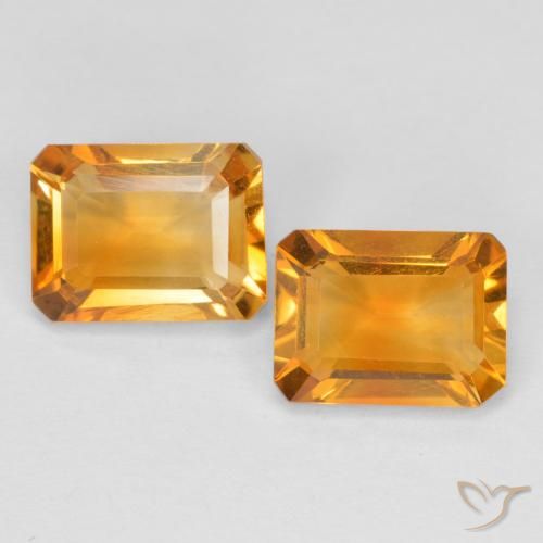 2.88ctw 天然 黄金色 黄水晶, 祖母绿式切割, VVS-VS
