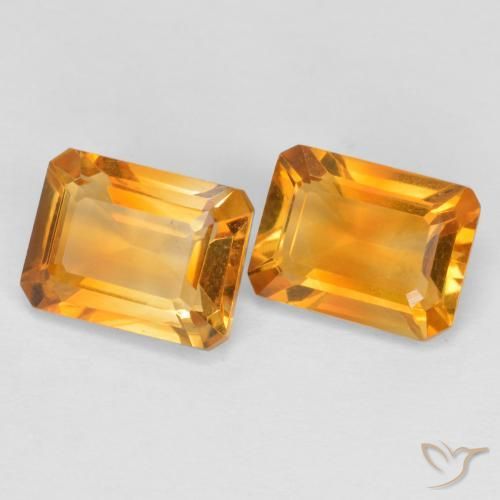 2.88克拉天然黄水晶，八边形，VVS-VS