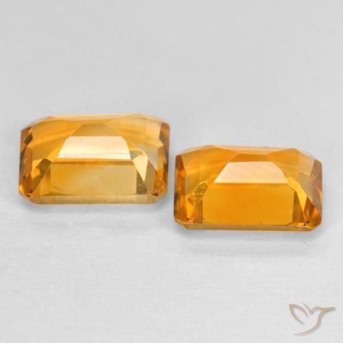 2.88克拉天然黄水晶，八边形，VVS-VS